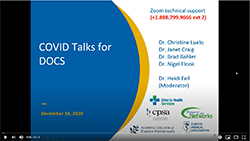 Webinar #3: COVID Talks for Docs