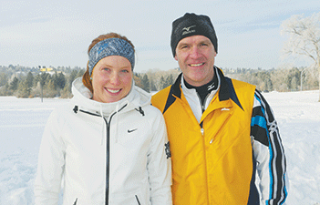 AMA Youth Run Club ambassadors Paula Findlay and Tim Berrett
