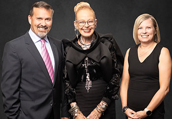 Dr. Paul Parks (president), Dr. Fredrykka Rinaldi (immediate past president) and Dr. Shelley Duggan (president-elect)