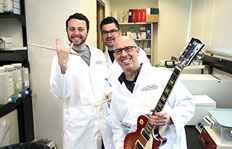 The Knockouts — medical researchers (from left) Vadim Iablokov, Simon Hirota and Dan Muruve. Photo by Todd O'Keefe The Knockouts — medical researchers (from left) Vadim Iablokov, Simon Hirota and Dan Muruve. Photo by Todd O'Keefe